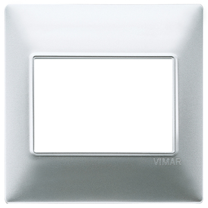 Vimar Wall <b>Switch</b> Plate Matte Silver 14.5x9.5cm - Product Image 1