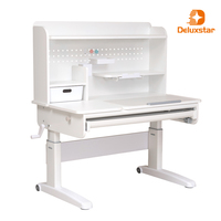 Table d'apprentissage pour enfants réglable en hauteur avec étagère modulaire et bureau inclinable, ensemble de meubles d'étude modernes pour enfants