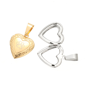 Yiwu Aceon Acier Inoxydable Lumière Médaillon Mémoire Cadeau Tourbillon S Texture Laser Gravé Logo Pet Patte <span class=keywords><strong>Photo</strong></span> Titulaire <span class=keywords><strong>Coeur</strong></span> <span class=keywords><strong>Pendentif</strong></span> - Product Image 1