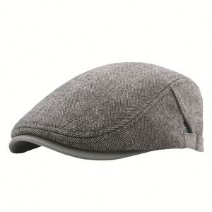 Nouveau Béret Classique Rayé à Chevrons avec Doublure Polaire – Chapeau d'Hiver Chaud et Tendance - Product Image 6