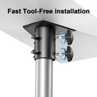 Support mural réglable en acier au carbone étanche pour StarLink Gen 3, plaque de montage, base, adaptateur de tuyau de 1 à 2 pouces, kit de montage V3
