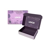 Boîtes d'expédition en carton ondulé noir personnalisées de luxe, laminage mat, matériaux recyclables biodégradables réutilisables pour cadeaux