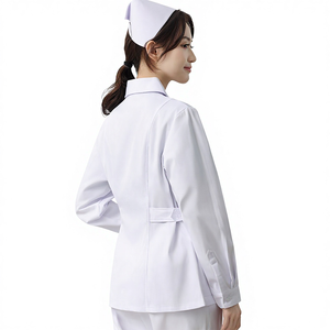 Ensembles de blouses d'infirmière brodées Airuiya pour femmes, respirants, en tricot, à manches courtes, couleurs personnalisables, toutes saisons, taille XL, <span class=keywords><strong>veste</strong></span> - Product Image 3