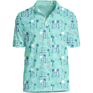 Cree su propia marca Diseño libre 92% Poliéster 8% Spandex Sublimación Deportes Golf Camiseta Hombres Polos - Product Image 4