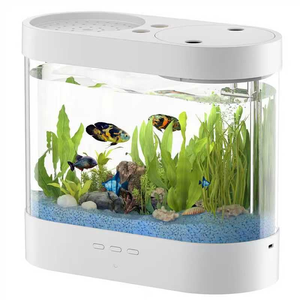 Acuario Multifuncional de Escritorio, Mini Pecera con Alimentación USB/Batería y Accesorios con Luz LED, Venta al Por Mayor - Product Image 1
