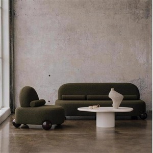 Sillón de Tela Moderno y Minimalista, 62x70x68cm, Tapizado con Acabado Flocado, Mueble para Sala de Estar - Product Image 6