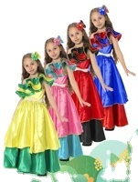 <span class=keywords><strong>Disfraz</strong></span> Étnico Especial para Cosplay, Carnaval de Brasil, Multicolor, 100% Poliéster, Trajes para Actuaciones Infantiles - Product Image 2