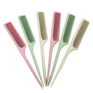 Eco-friendly Wheat Straw Highlight Hair Comb Hair Styling Combs For Highlights