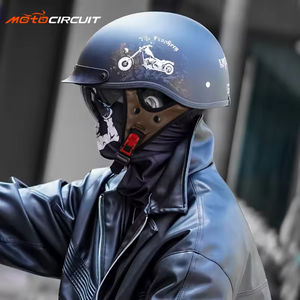 Accessoires de <span class=keywords><strong>moto</strong></span> vintage, <span class=keywords><strong>casque</strong></span> ABS rétro demi-face <span class=keywords><strong>pour</strong></span> <span class=keywords><strong>Harley</strong></span> <span class=keywords><strong>Davidson</strong></span> CFmoto Honda Vespa Piaggio Agusta - Product Image 2