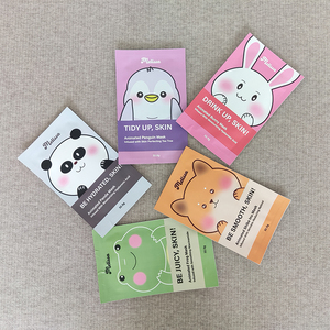 Masque facial en feuille d'hydrogel <span class=keywords><strong>de</strong></span> collagène coréen OEM pour enfants, infusé à la vitamine C, gelée <span class=keywords><strong>de</strong></span> fruits fraîche, beauté avec lapin panda - Product Image 1