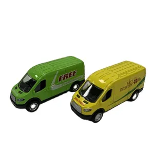 Kunden spezifisches Logo Großhandel Metall Auto Spielzeug Pull Back Auto Kinderspiel zeug Alloy Boomerang Van Diecast Toy Vehicles