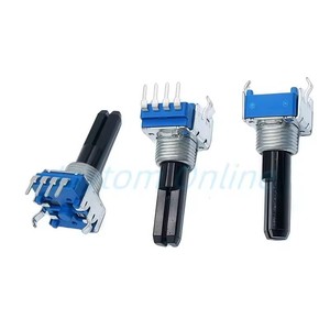 Potentiomètre de mixage RK11 4 broches Flx6 Ddj400 <span class=keywords><strong>Pioneer</strong></span> DJ avec clic central, point central, B103 B10K, longueur d'arbre de 23 mm - Product Image 4