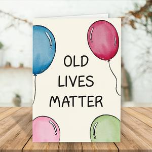 Old Lives Matter <strong>Card</strong> Retirement <strong>Card</strong> for Women and Men Funny Happy <strong>Birthday</strong> <strong>Cards</strong> Suitable for Dad Papa Mom <strong>Grandma</strong> Grandpa - Product Image 5