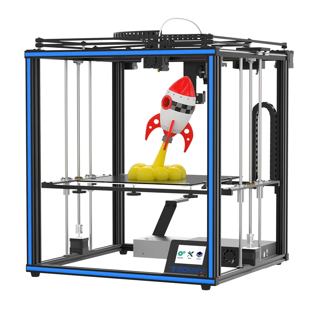 Tronx5sa pro Corexy מקצועי רב-פונקציות מכונת גודל גדול 3D הדפסה fdm pla רב צבע 3D מדפסת