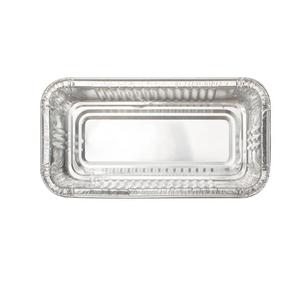 <b>Disposable</b> Aluminum Foil Lunch Box 2 Lbs Rectangular For <b>BBQ</b> Baking Takeout Silver - Product Image 1