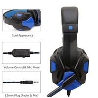 Casque de jeu filaire 3,5 mm pour PC, casque stéréo avec basses pour joueurs, écouteurs pour téléphone et ordinateur portable avec microphone pour PS4, Xbox One, Switch