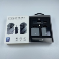 2025 Grandes Ventes Micro-Casque sans Fil Mini Double Portable F11-2 3 en 1 avec Réduction du Bruit et Mini Clip de Col