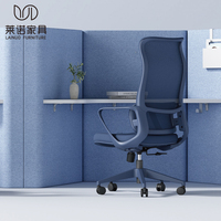 Chaise de bureau exécutive en tissu certifiée BIFMA LN06, réglable, confortable, pivotante, avec base en nylon à 5 étoiles pour un confort ergonomique à domicile