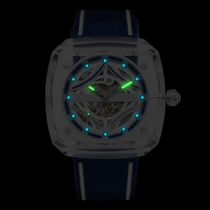 Men's Transparent K9 Glass <b>Automatic</b> Mechanical <b>Watch</b> <b>Skeleton</b> Hollow Citizen 8N24 Movement - Product Image 6