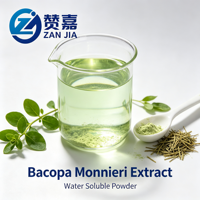 Extrait de feuille de Bacopa Monnieri 20% Bacosides 10:1 Poudre hydrosoluble Améliore la mémoire Emballage en vrac 1kg en fût Aliment santé