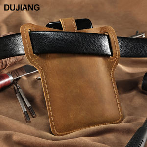 Offre Spéciale <span class=keywords><strong>ceinture</strong></span> en cuir véritable pour hommes Style Vintage support de téléphone en cours d'exécution avec boucle de pochette de <span class=keywords><strong>ceinture</strong></span> - Product Image 2