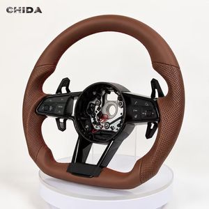 Volant en cuir de qualité supérieure, personnalisé en usine, <span class=keywords><strong>prix</strong></span> de gros, performance améliorée, adapté aux <span class=keywords><strong>Audi</strong></span> <span class=keywords><strong>A1</strong></span> A3 A4 A5 A6 A7 - Product Image 6