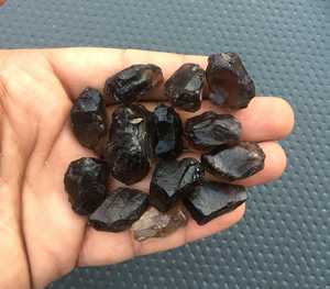 10 pièces de pierres précieuses en Quartz fumé naturel non traité pierre brute de qualité supérieure fabrication de bijoux faits à la main vente en gros - Product Image 4