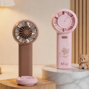 Mia <b>Mini</b> Handheld <b>Fan</b> 5W <b>USB</b> Rechargeable Foldable With Hook For Outdoor Use - Product Image 3