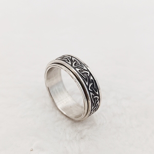 Celtic nút Spinner 8 mét Wedding Bands cho các cặp vợ chồng tinh khiết làm bằng tay Nam Titan trang sức thép không gỉ món quà hoàn hảo cho anh ta - Product Image 1