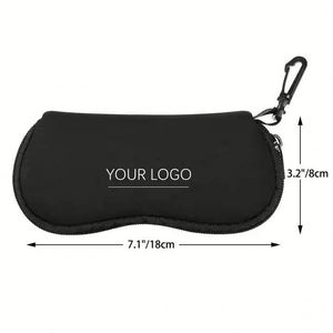 Étui de rangement pour lunettes en néoprène et plastique personnalisé, étui à lunettes de soleil pour magasin d'optique, cadeaux promotionnels d'entreprise - Product Image 4