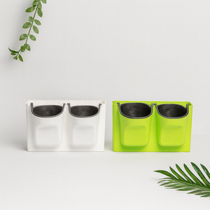 Pot de Jardin Vertical Auto-Arrosant en Plastique à Double Poche pour Plantes Suspendues, Herbes et Fleurs - Vente en Gros - Product Image 5