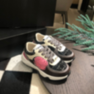 <span class=keywords><strong>Scarpe</strong></span> Casual di Design per Bambini, Serie Lusso Color Block, Comode e Alla Moda per Ragazze, Tomaia in Tela e Pelle, Allacciatura con Lacci - Product Image 2
