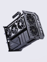 Boîtier de tour complet Mini-ITX pour jeux MOD avec refroidissement par eau modulaire en aluminium CNC entièrement ouvert pour DEFENDER 02