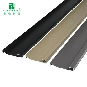 China Factory Umwelt freundliches Aluminium-Fuß leisten formteil für Wand fußschutz Kunden spezifische Aluminium-Fuß leiste