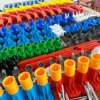Support de serpillière robuste en plastique, pince industrielle pour serpillière, support réglable à vis française
