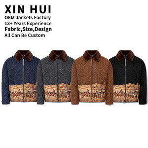 Chaqueta <span class=keywords><strong>de</strong></span> Tapicería Personalizada OEM 2026, Chaqueta <span class=keywords><strong>de</strong></span> <span class=keywords><strong>Lana</strong></span> con Cuello <span class=keywords><strong>de</strong></span> Piel <span class=keywords><strong>de</strong></span> Lujo para <span class=keywords><strong>Hombre</strong></span>, <span class=keywords><strong>Abrigo</strong></span> con Estampado <span class=keywords><strong>de</strong></span> Diseñador <span class=keywords><strong>de</strong></span> Oriente Medio - Product Image 4