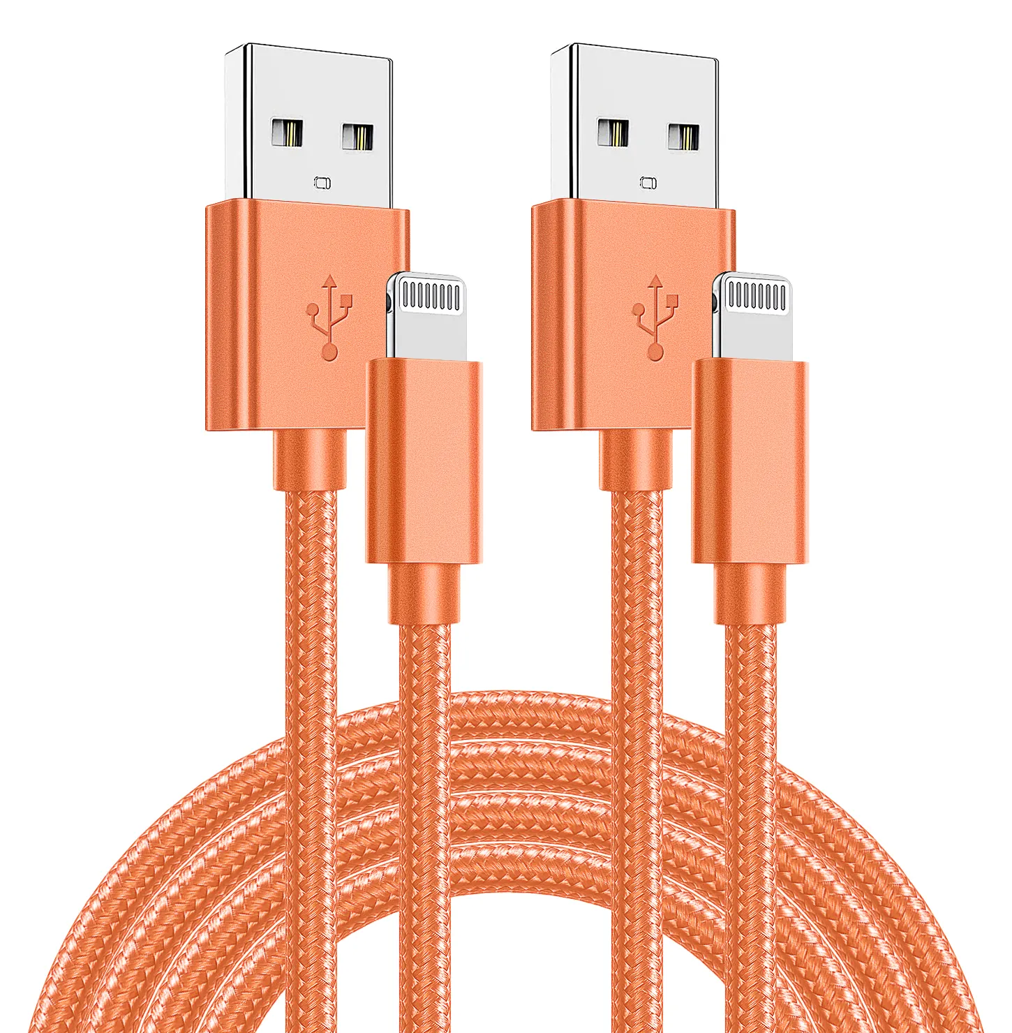 USB 2.0 3A USB Lighting charging cable Factory mobile Supplier of Phone USB cable 3FT 5 FT Nylon Braided sync and charging wire