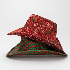 หมวกคาวบอยสไตล์ยุโรปและอเมริกา ประดับเลื่อมหลาก<span class=keywords><strong>สี</strong></span> ขอ<span class=keywords><strong>บ</strong></span>โค้ง หมวกเฟโดราแนวแจ๊ส สำหรับการแสดงบนเวที งานปาร์ตี้ และกิจกรรมต่างๆ - Product Image 6