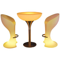 Table de bar LED haute pour l'extérieur