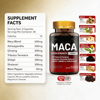 OEM Maca-Wurzel-Kapseln für Männer, Kräuterergänzungsmittel zur Verbesserung der männlichen Leistungsfähigkeit, Steigerung der Stärke, Vitalität und Energie, Natürlich GMP-zertifiziert