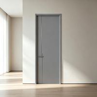 Portes intérieures modernes en bois composite sur mesure, isolation acoustique, construction durable, pour salle à manger, salle de bain, appartement, chambre