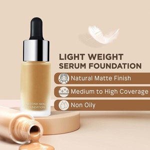 Fond de teint liquide longue tenue, aspect naturel, sans cruauté, couvrance modulable, résistant à l'eau, marque privée, fond de teint en flacon compte-gouttes - Product Image 3