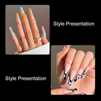 Formes à ongles carrées transparentes réutilisables avec échelle intégrée, 120 pièces, double usage, pour extensions d'ongles, acrylique et gel de construction Poly Gel