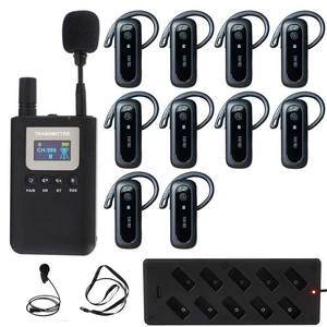 Système de guide touristique audio sans fil Whisper 2.4G universel, récepteur et émetteur 25 heures pour les agences de voyage et les pèlerinages Hajj - Product Image 1