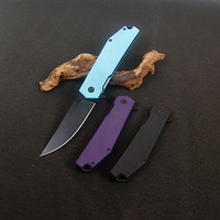 Couteau de poche pliable EDC G10 avec poignée antidérapante, lame en acier inoxydable, pour le camping en plein air, la survie, les travaux manuels