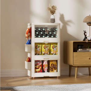 Sản phẩm em bé hộp lưu trữ rõ ràng nhựa gấp hộp lưu trữ Stackable ngăn kéo tổ chức tổ chức đa mục đích - Product Image 3