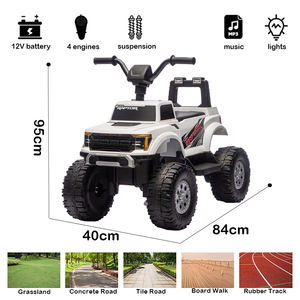 Mobil Listrik Anak TUSI SX2358 Unisex, Mainan Buggy Pantai 4 Roda Bertenaga Baterai, Plastik, dengan Musik dan Lampu, Hadiah - Product Image 2