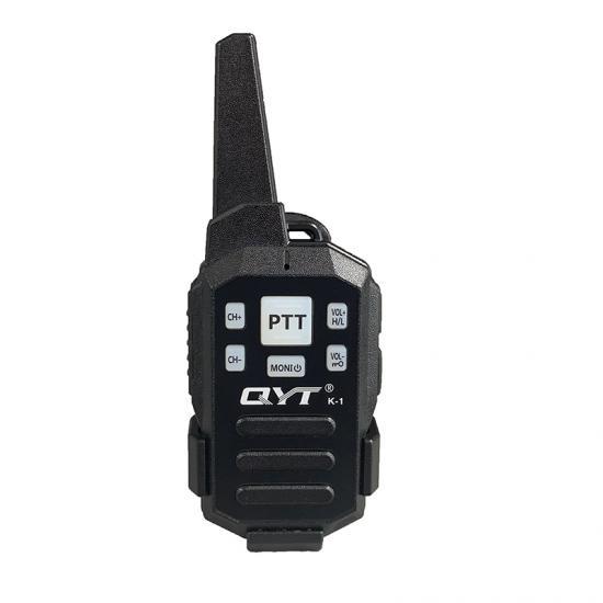 QYT K1 2W Kid Toy Walkie Talkie Mini Size Super Light UHF 400-470Mhz Two Way Radio 16 Channels Two Way Radio Intercom IP54