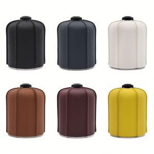 Étui de protection cylindrique en cuir PU pour bouteille de gaz 450G, équipement de cuisson, fournitures de pique-nique en plein air - Product Image 2