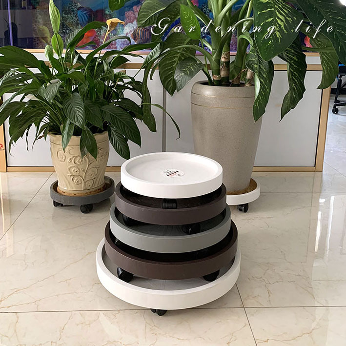 Plant Pot Tray with Wheels Thickened